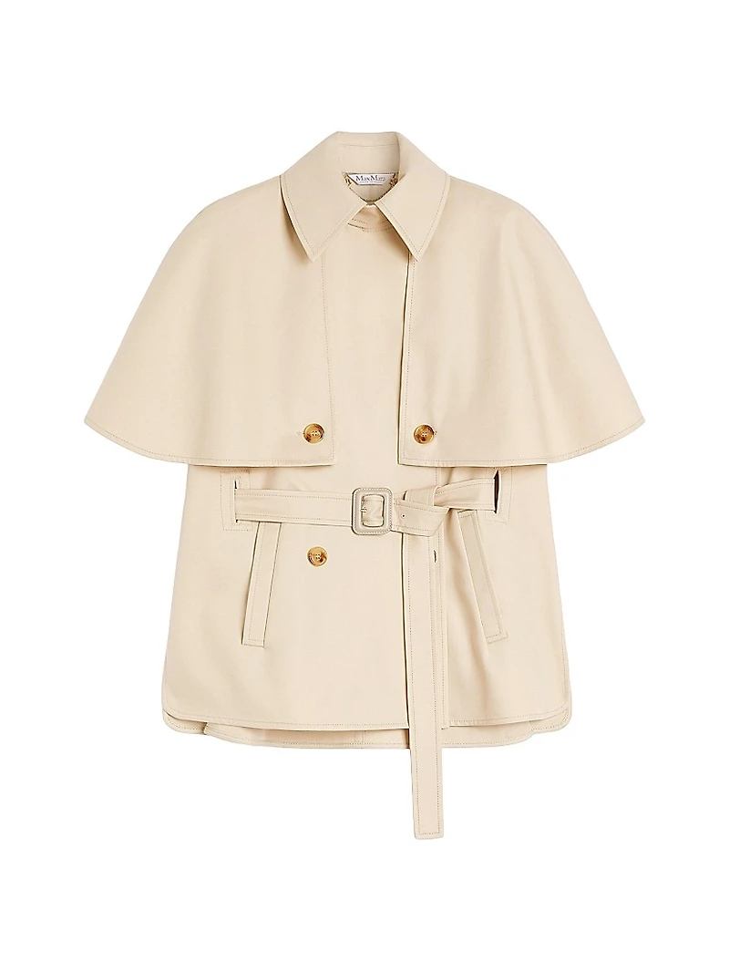 Water Repellent Gabardine Cloak