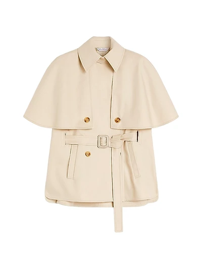 Water Repellent Gabardine Cloak