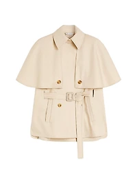 Water Repellent Gabardine Cloak