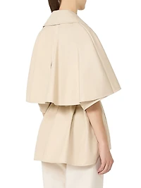 Water Repellent Gabardine Cloak
