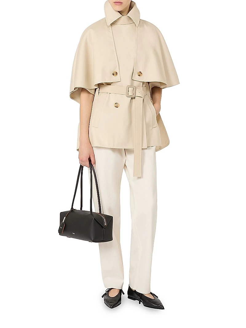 Water Repellent Gabardine Cloak