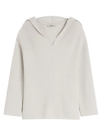 Rib Knit Wool Sweatshirt