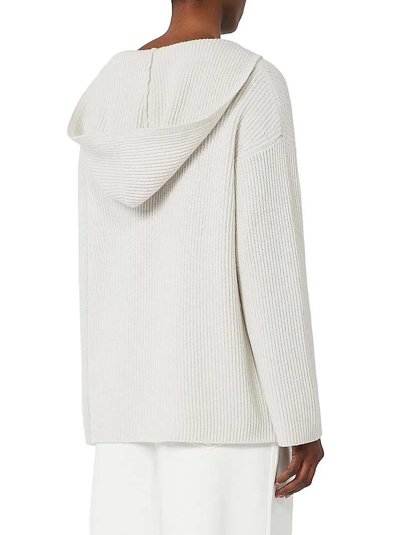 Rib Knit Wool Sweatshirt