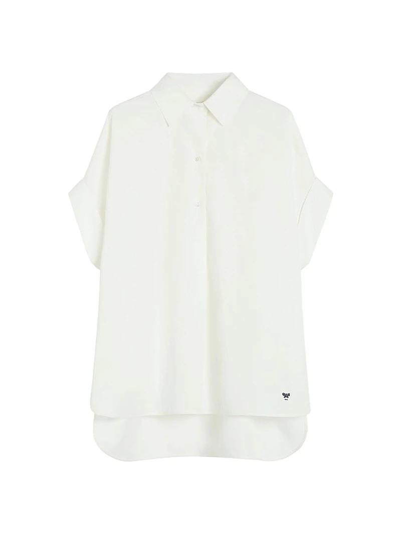 Straight Fit Cotton Poplin Shirt