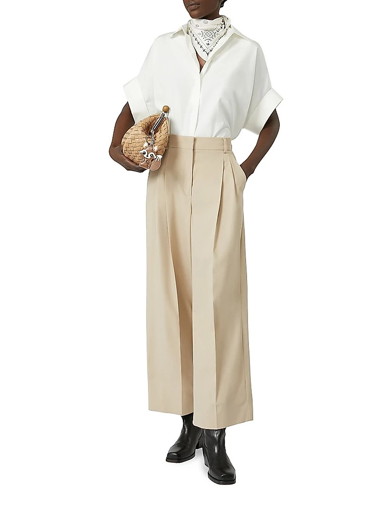 Straight Fit Cotton Poplin Shirt