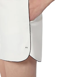 Double Faced Cotton Canvas Shorts