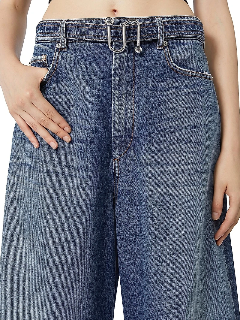 Oversize Jeans with Belt