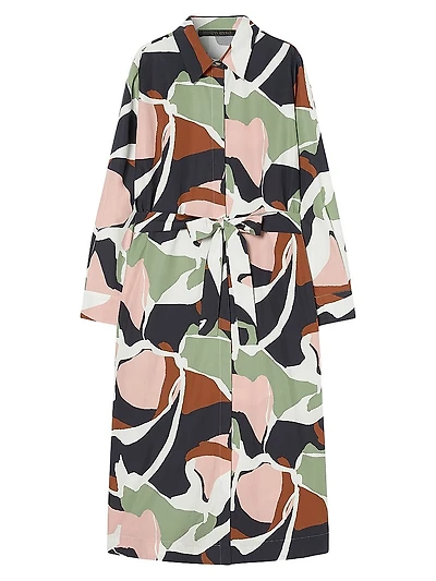 Poplin Print Dress
