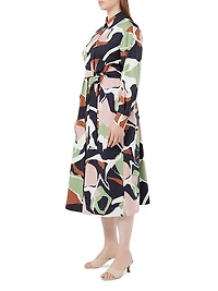 Poplin Print Dress
