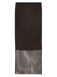 Midi Skirt with Rhinestones