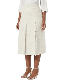Yarn Dyed Midi Skirt