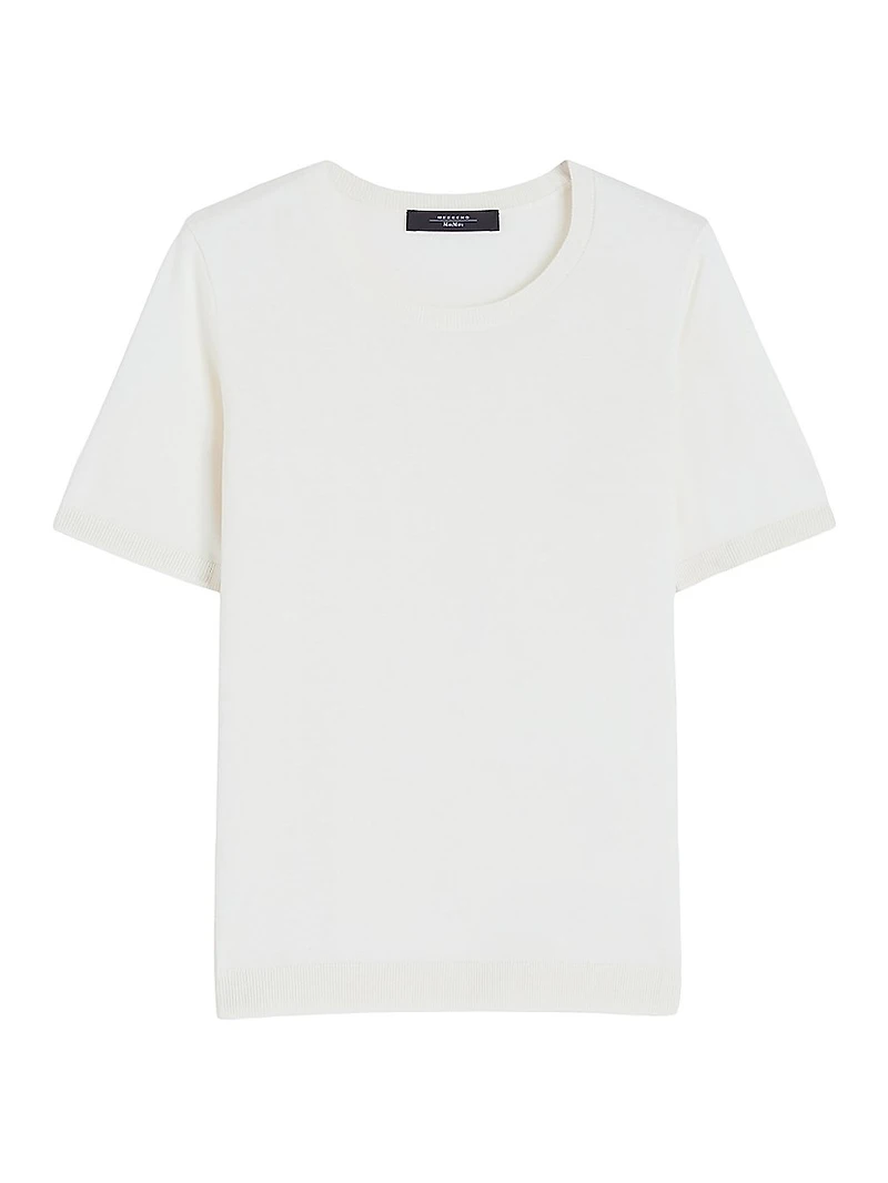 Silk and Cotton Yarn T-Shirt