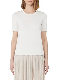 Silk and Cotton Yarn T-Shirt