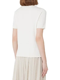 Silk and Cotton Yarn T-Shirt