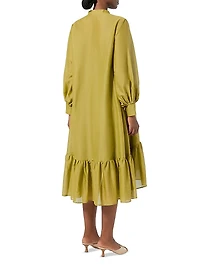 Cotton and Silk Voile Dress