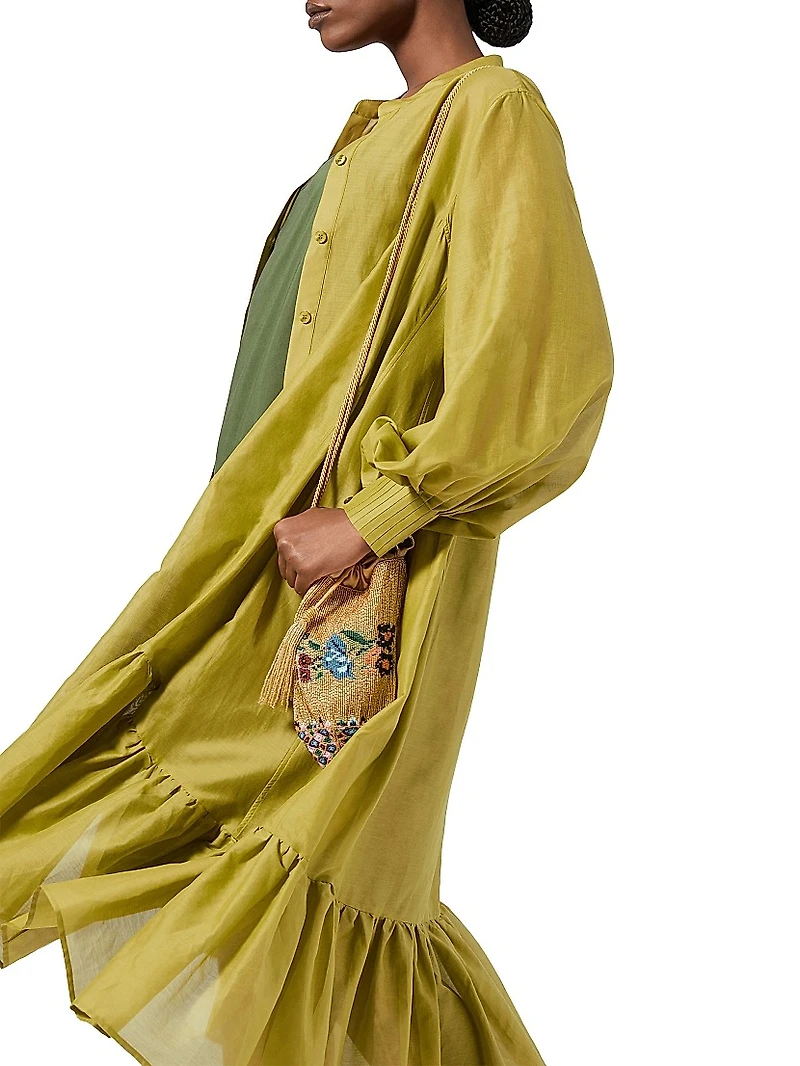 Cotton and Silk Voile Dress