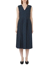 Flared Jacquard Dress