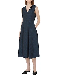 Flared Jacquard Dress