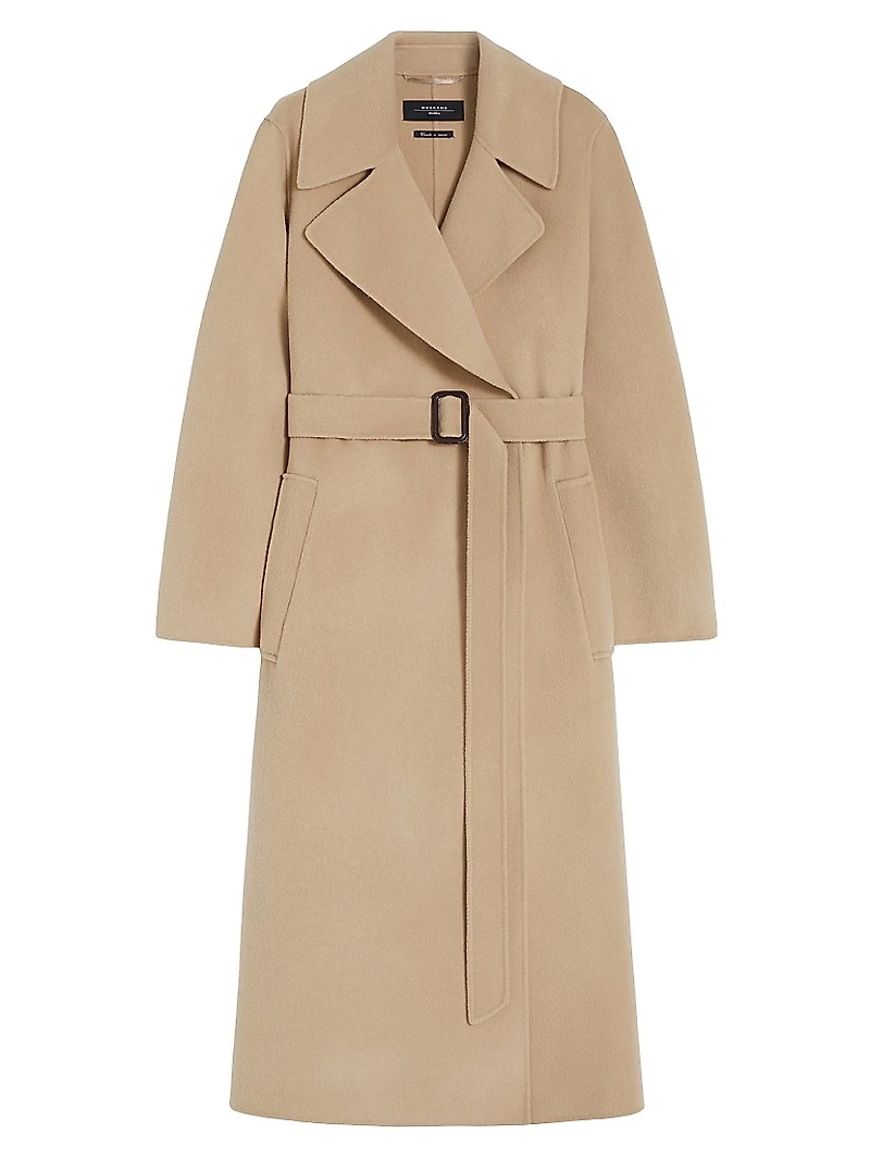 Manu Wool Belted Trench Coat