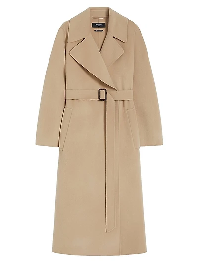 Manu Wool Belted Trench Coat