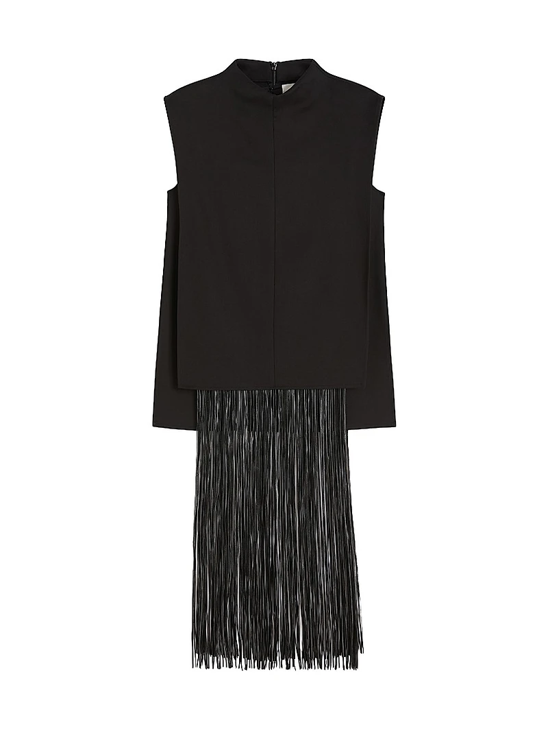 Sleeveless Top with Fringes