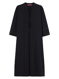 Embroidered Poplin Dress