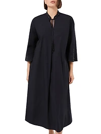 Embroidered Poplin Dress