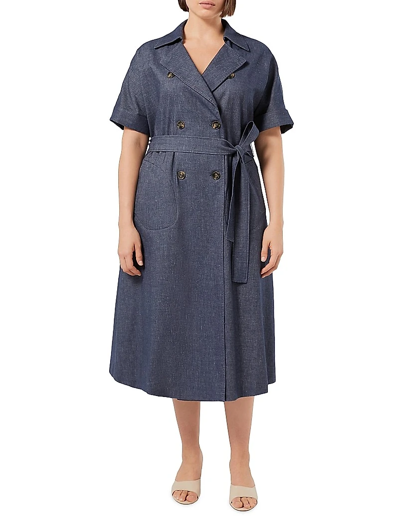 Stretch Cotton and Linen Dress