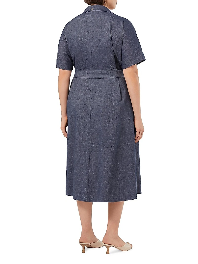 Stretch Cotton and Linen Dress