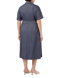 Stretch Cotton and Linen Dress