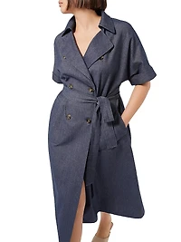 Stretch Cotton and Linen Dress