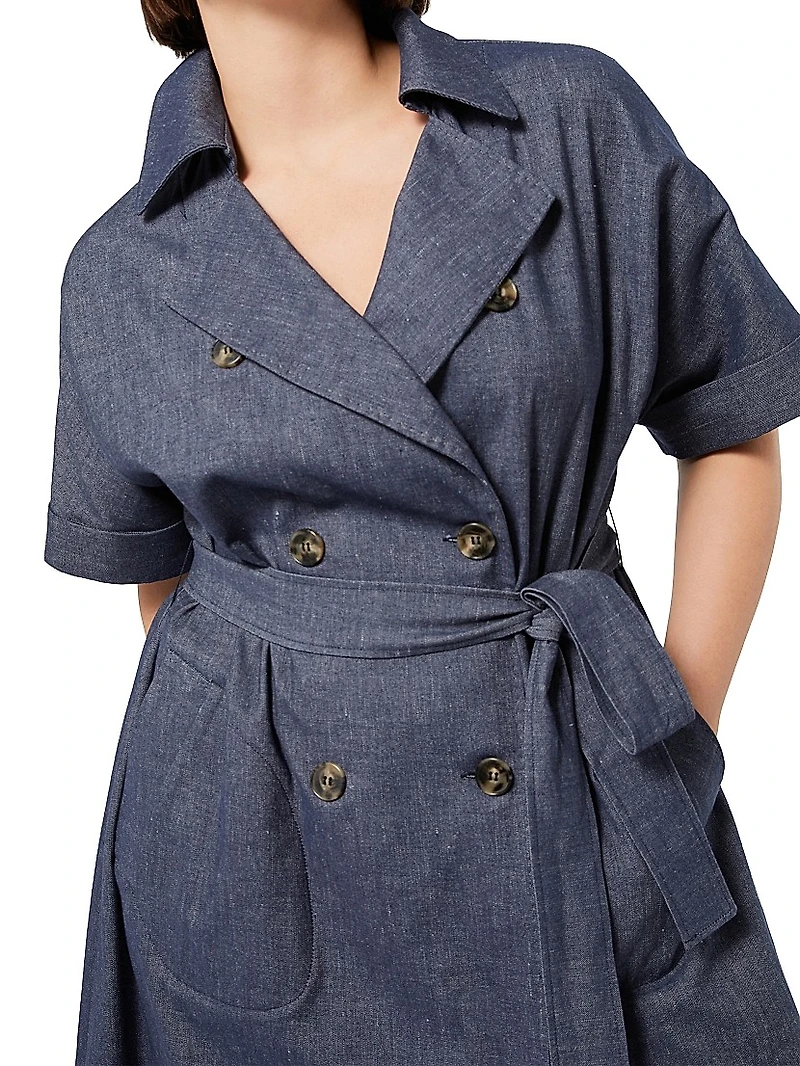 Stretch Cotton and Linen Dress