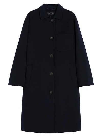 Single Breasted Wool Coat