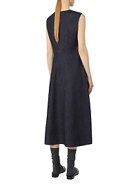 Flared Denim Dress