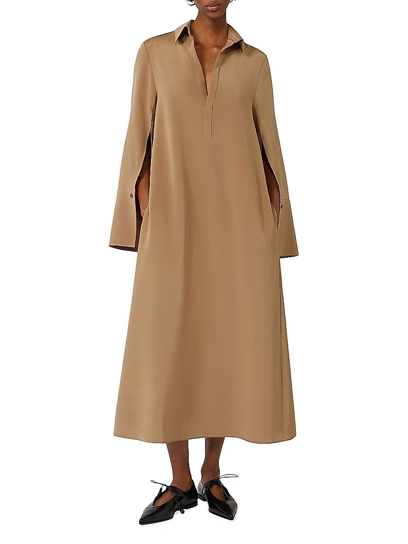 Silk Crepe De Chine Dress