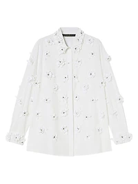 Poplin Shirt with Embroidery