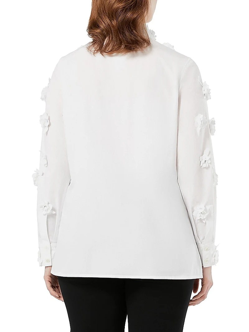 Poplin Shirt with Embroidery