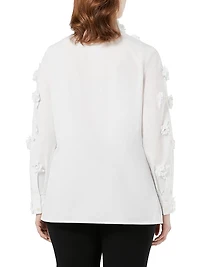 Poplin Shirt with Embroidery