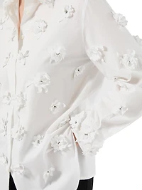 Poplin Shirt with Embroidery