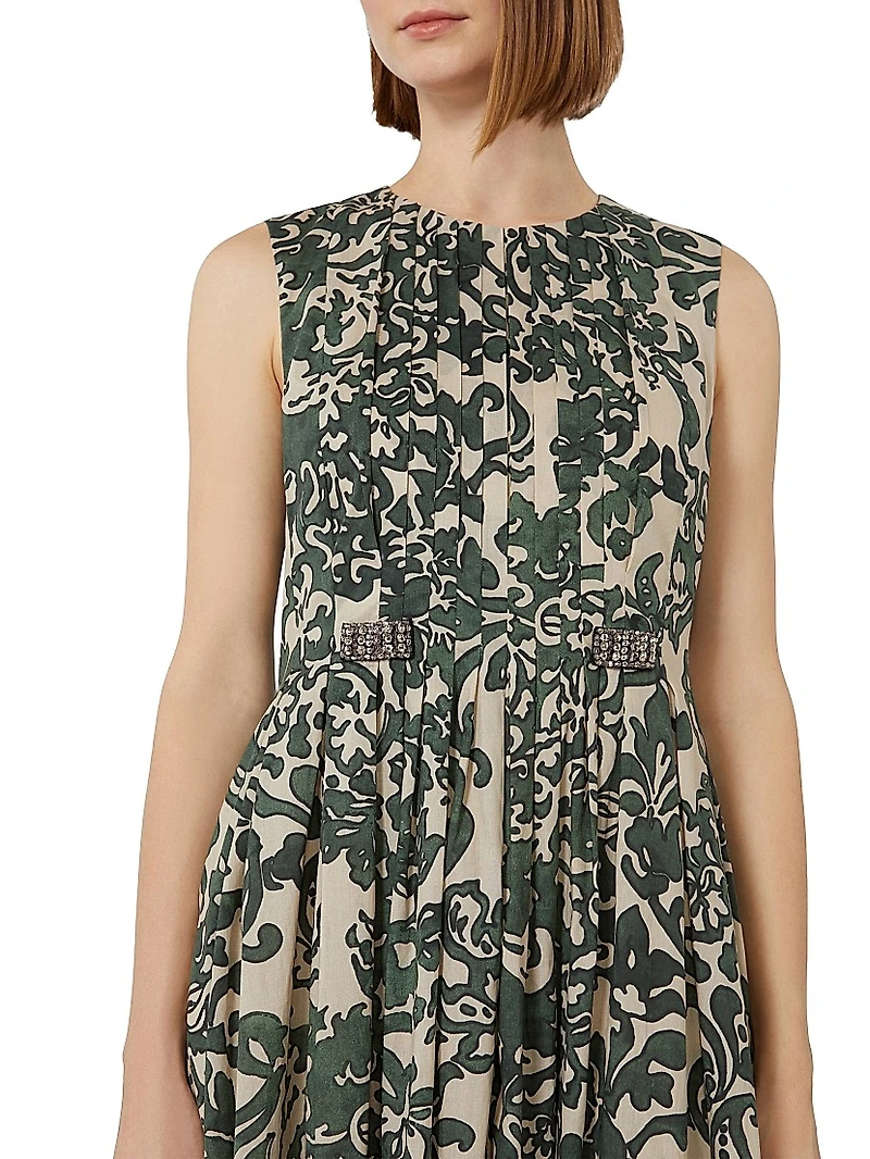 Printed Cotton Voile Dress