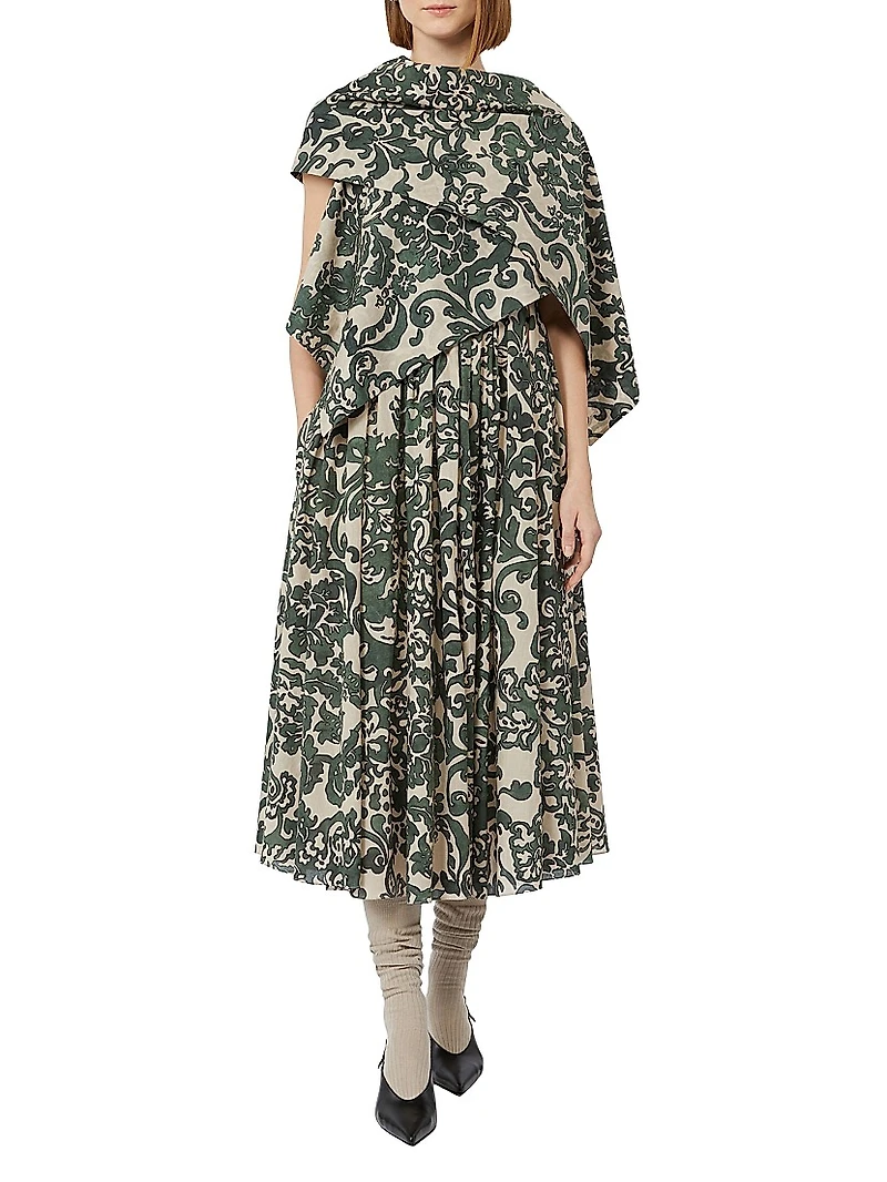 Printed Cotton Voile Dress