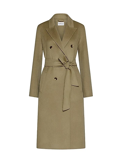 Double Breasted Pure Wool Coat
