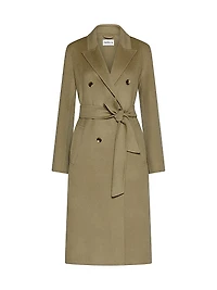 Double Breasted Pure Wool Coat