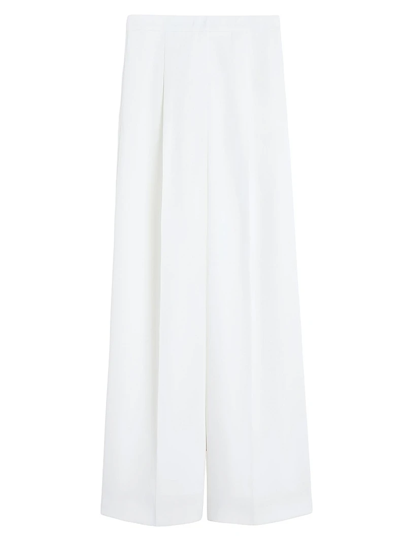 Wide Leg Cady Trousers