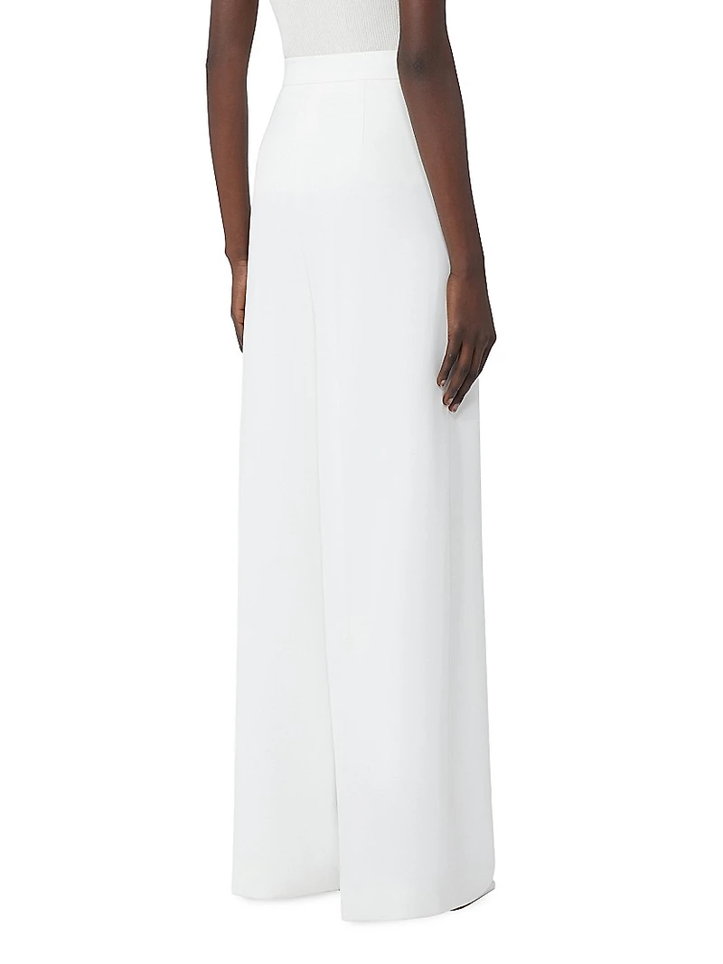 Wide Leg Cady Trousers