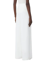 Wide Leg Cady Trousers