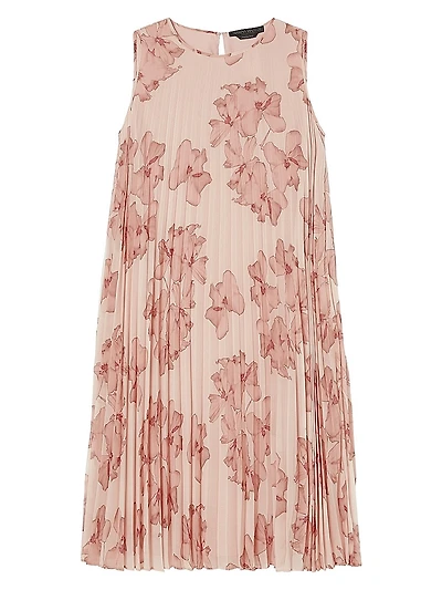 Pleated Georgette Dress