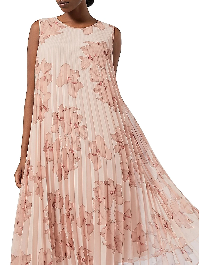 Pleated Georgette Dress