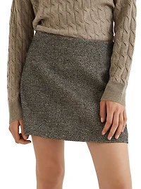 Short Tweed Skirt