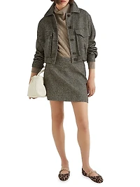 Short Tweed Skirt